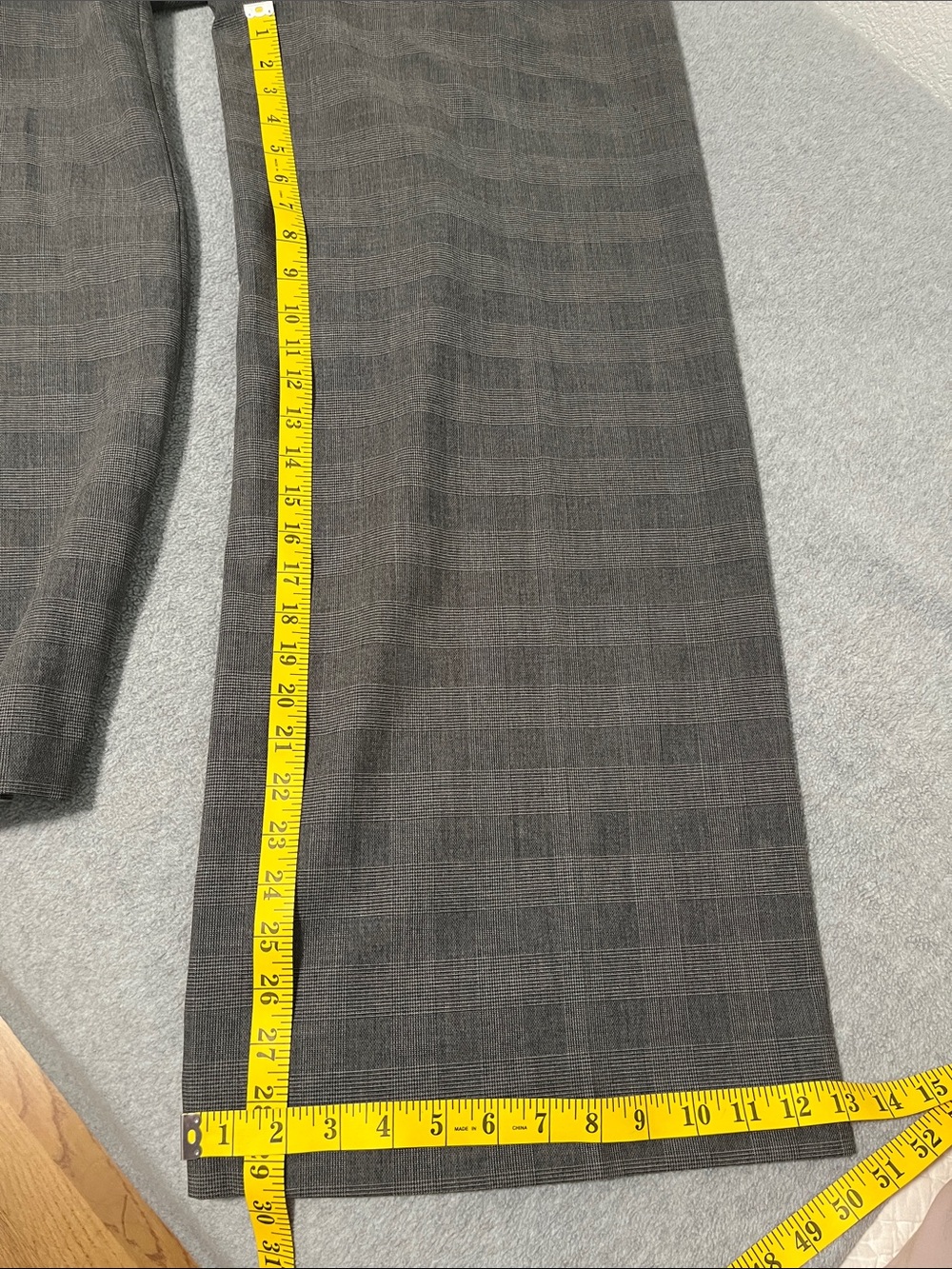 Open Edit Wide Leg Trouser Pants Size 12 Pleated Plaid High Rise Office Career - Picture 3 of 11